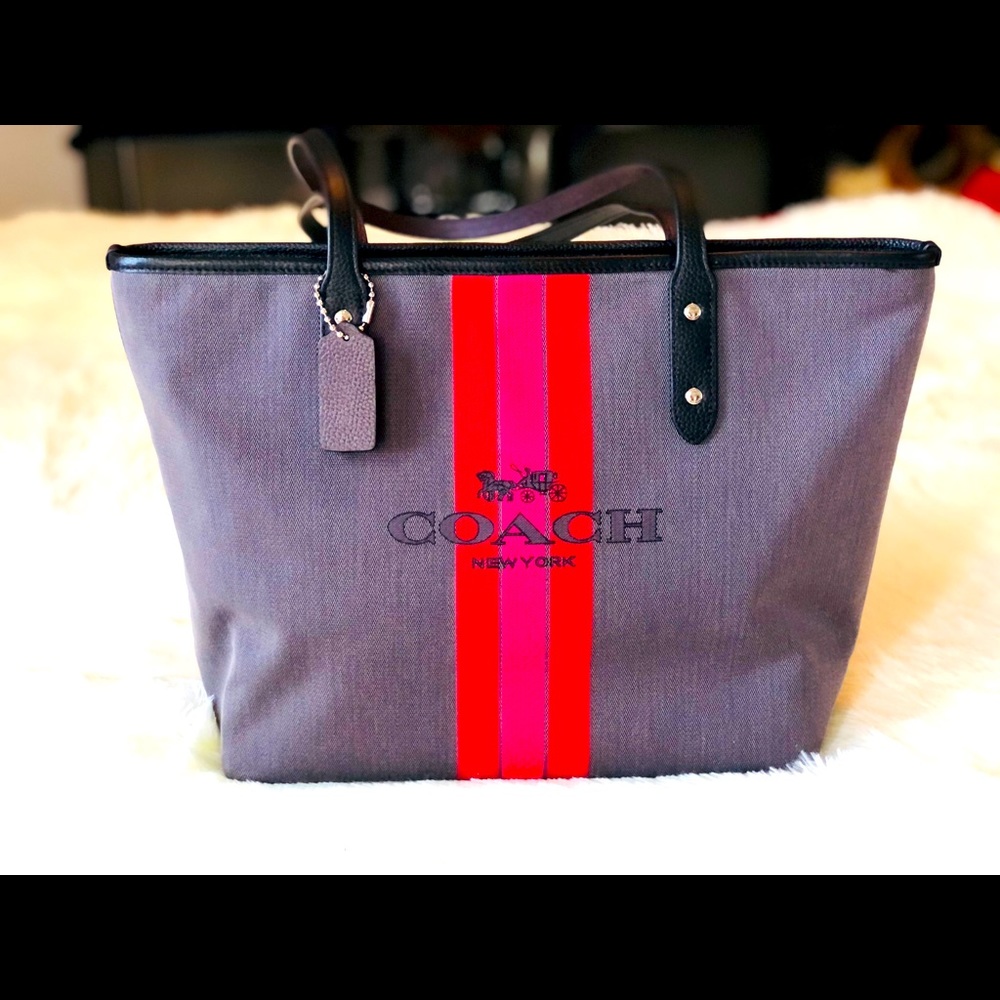 Coach Whiplash Jacquard Tote